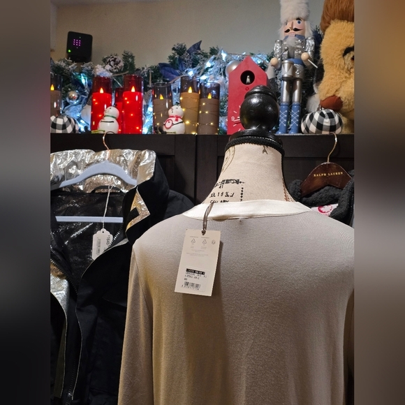 Frette Cascade Luxury Loungewear 2025 NWT Beige/ White Nightgown Silk & Cotton - Picture 4 of 16